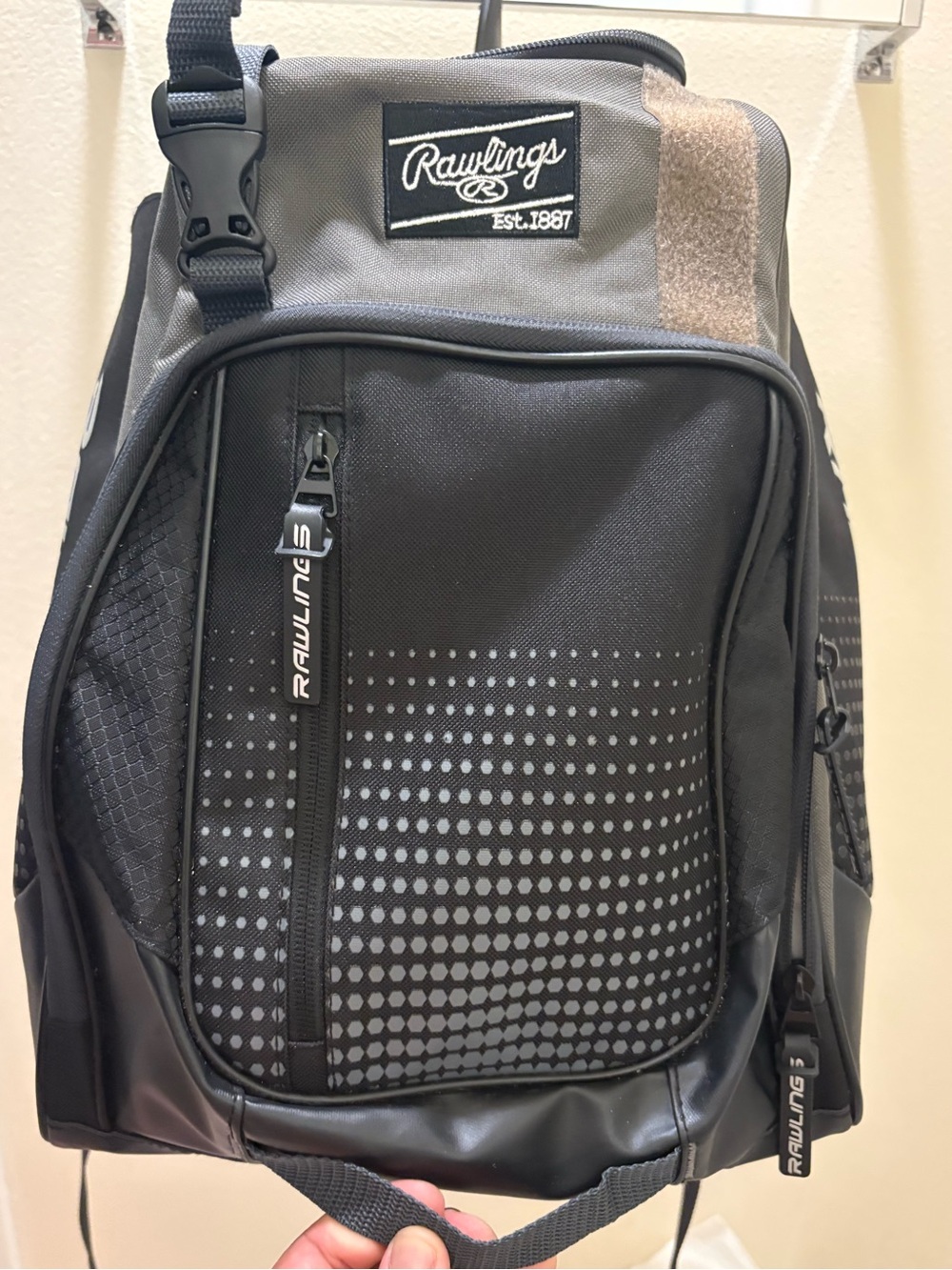 Rawlings Franchise Players Backpack in gray, NWOT,